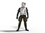 Modèle 3D low-poly truqué de soldat conquistador