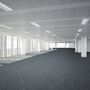 commercial office interior obj