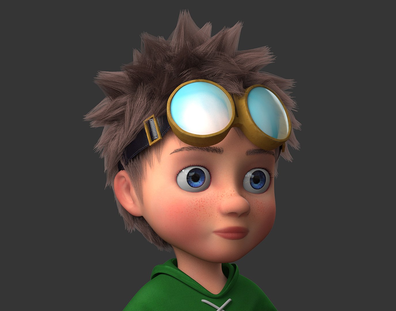 Cartoon Boy Rigged 3D Model - TurboSquid 1258977