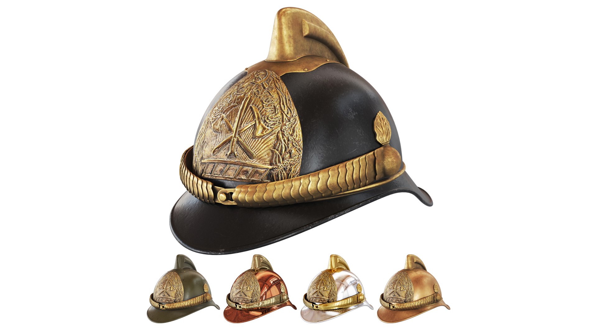 3D Firefighter Helmet Model - TurboSquid 2036604