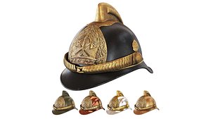 3D Firefighter helmet model