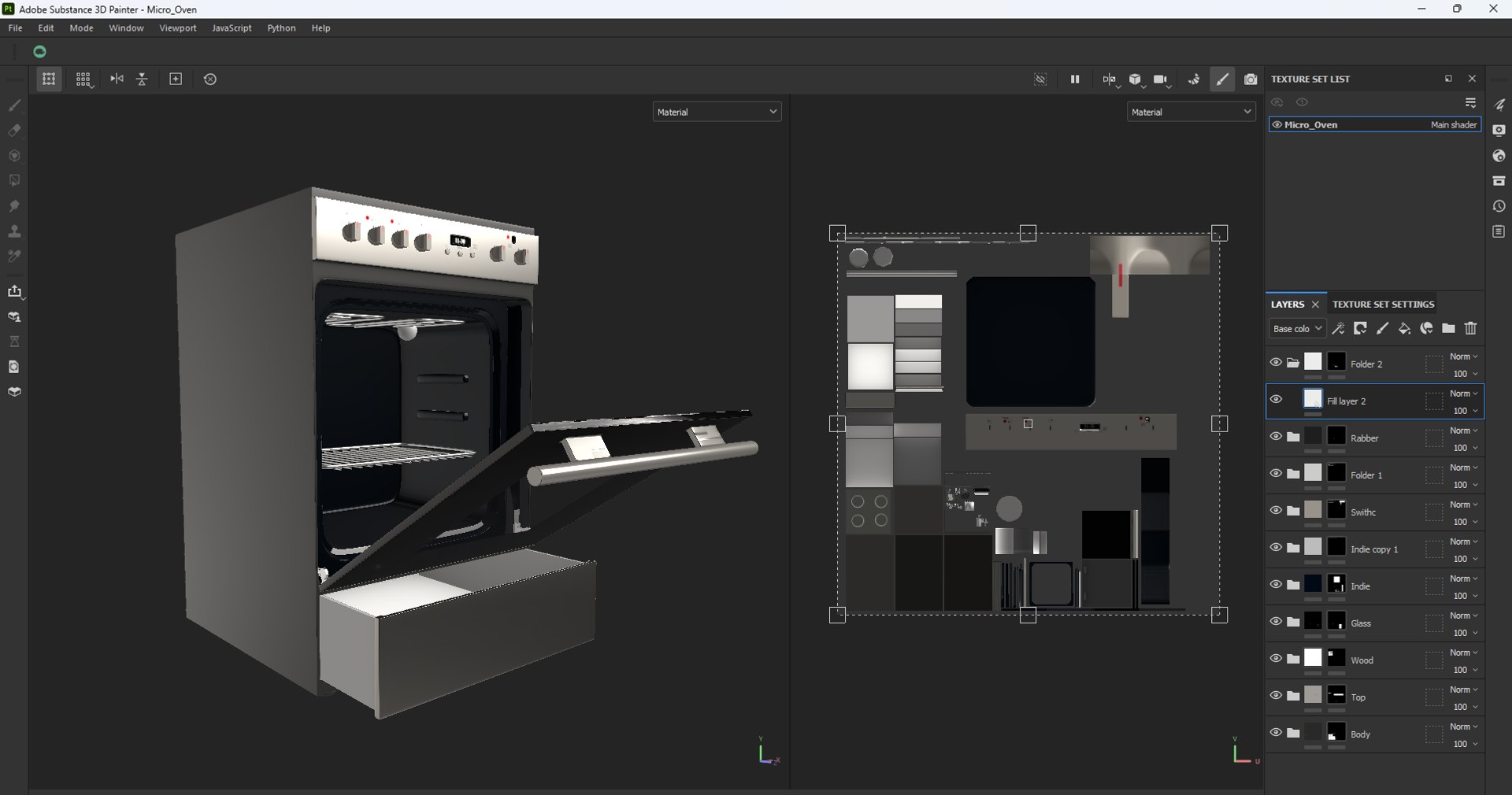 3D Model Gas Cooker With Oven - TurboSquid 2352572