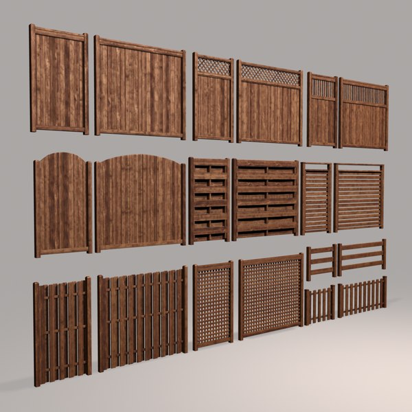 Wooden Fence 3D Models for Download | TurboSquid