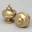 Carved Finial 3D model model