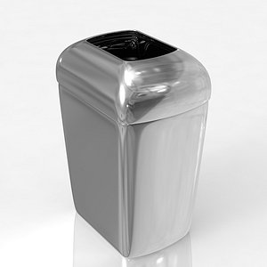 3D simplehuman trash stainless model - TurboSquid 1568652