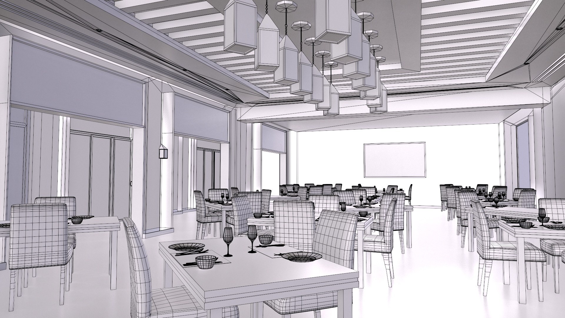 Restaurant 3D Model - TurboSquid 2149981