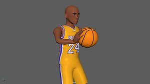 3D Basketball Fake Pass Animation with Character model