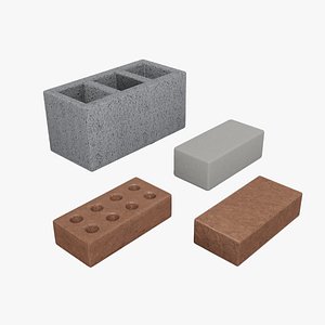 Brick modular kit Lowpoly