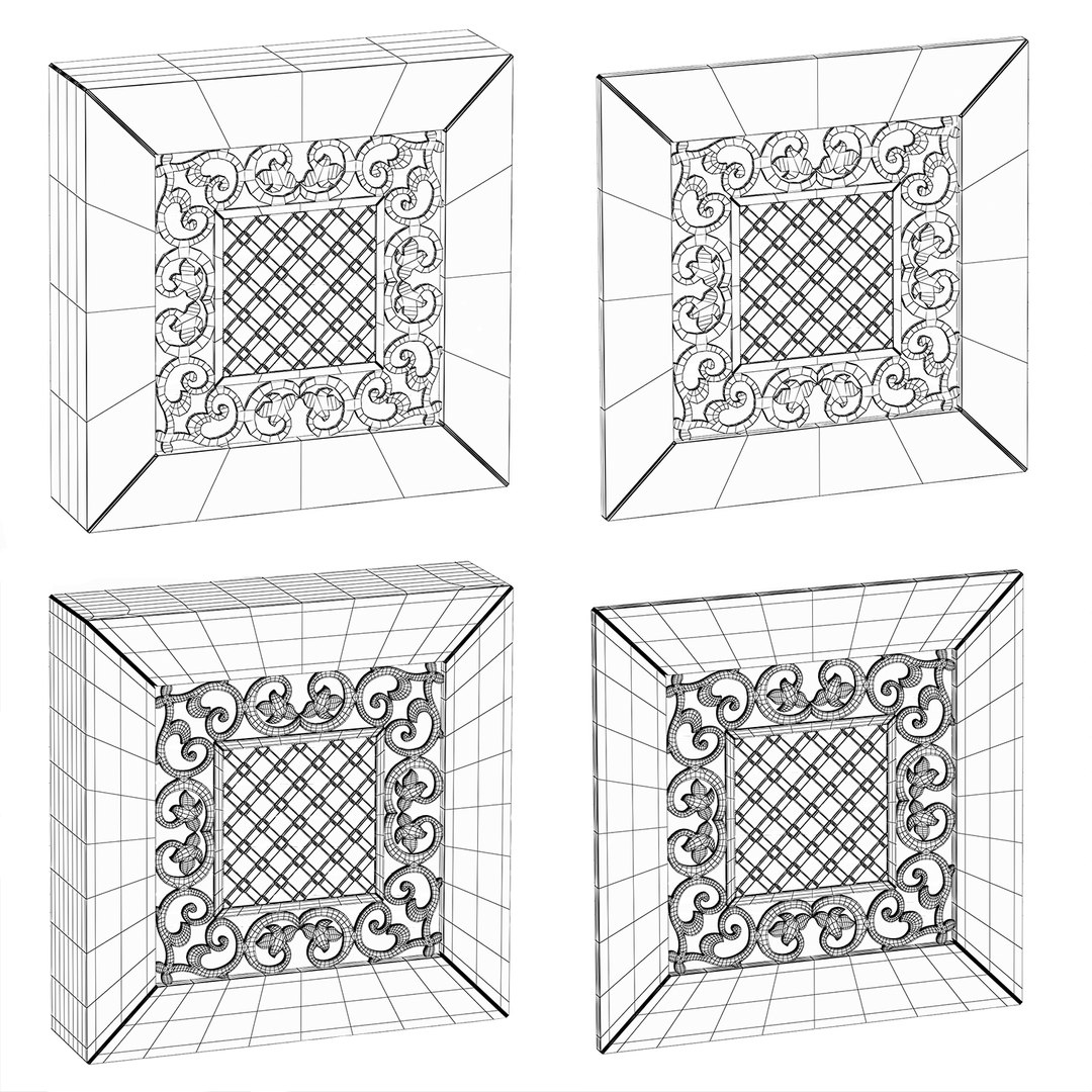 Box Panel Decor 3D Model - TurboSquid 1624247