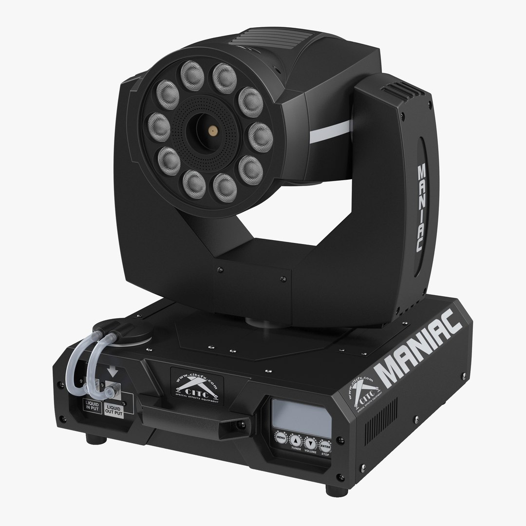 LED Fog Machine CITC The Maniac 3D Model 3D model preview