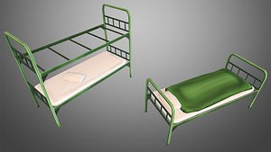 3d military beds model