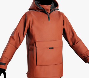 Orange Anorak Jacket
