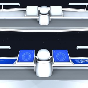 3D spaceship cockpit