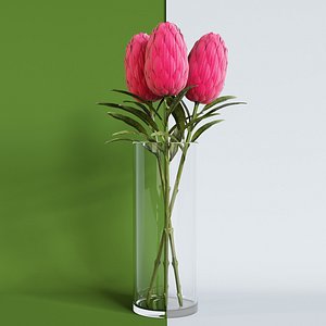 artificial flower smikka 3d model