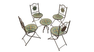 3D model Table Chair Set 01