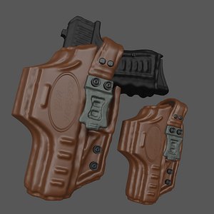 Gun Holster brown leather