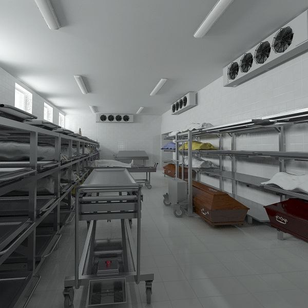 3d anatomy autopsy laboratory equipment model
