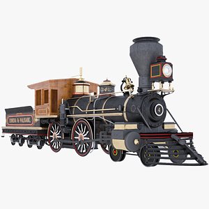 3d locomotive train model