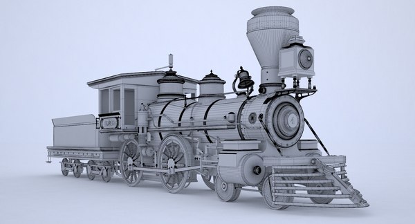 3d locomotive train model