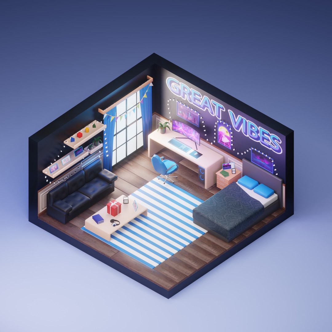 Lowpoly Bedroom 3D https://p.turbosquid.com/ts-thumb/Z6/otvVWK/f1/1/png/1673271787/1920x1080/fit_q87/1ff8931d25629158daff5b925bb2a89c9b0452a8/1.jpg