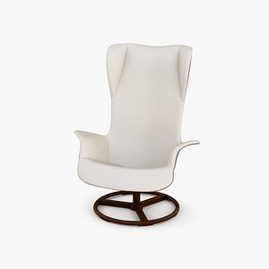 3D Giorgetti Tilt Swivel Wing chair model