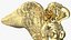Winged Sphinx Gold Sculpture
