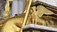 Winged Sphinx Gold Sculpture