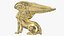 Winged Sphinx Gold Sculpture