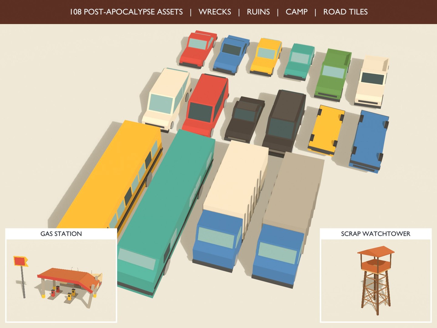 3D Post Apocalyptic Prop Kit Wrecks Ruins Camp Game Ready model https://p.turbosquid.com/ts-thumb/Z6/shJKHq/09/low_poly_postapoc_prop_kit_01_hero/jpg/1791141396/1920x1080/fit_q87/ade914f981c5fffeb2453123ff0091680905ff6d/low_poly_postapoc_prop_kit_01_hero.jpg