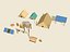 Post Apocalyptic Prop Kit Wrecks Ruins Camp Game Ready