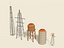 Post Apocalyptic Prop Kit Wrecks Ruins Camp Game Ready