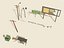 Post Apocalyptic Prop Kit Wrecks Ruins Camp Game Ready