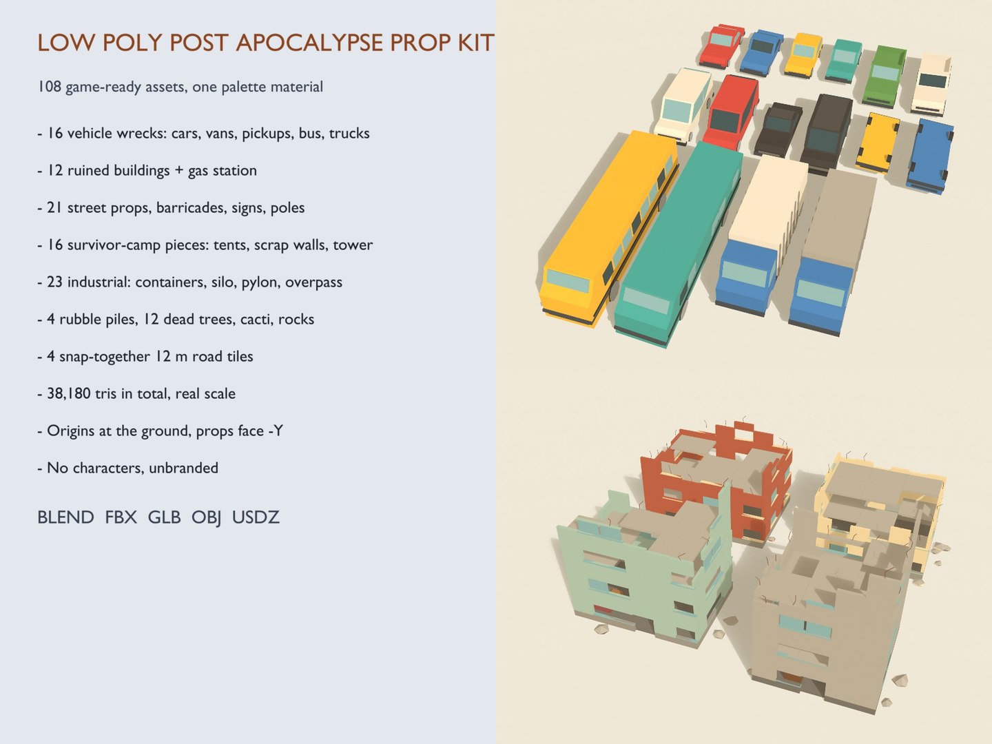 3D Post Apocalyptic Prop Kit Wrecks Ruins Camp Game Ready model https://p.turbosquid.com/ts-thumb/Z6/shJKHq/U4/low_poly_postapoc_prop_kit_17_features/jpg/1791141432/1920x1080/fit_q87/d08f14516a71c6867ed83e4d908ebd7aaae200d5/low_poly_postapoc_prop_kit_17_features.jpg