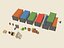 Post Apocalyptic Prop Kit Wrecks Ruins Camp Game Ready