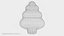 gingerbread tree 3D model