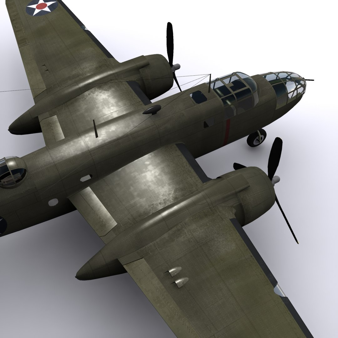 North American B-25 Mitchell 3d Max