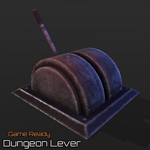 3d model ready dungeon lever