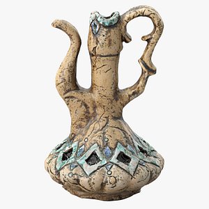 clay vase 3d 3ds