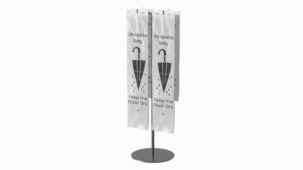 Wet Umbrella Bags with Stand 3D model TurboSquid 2088470