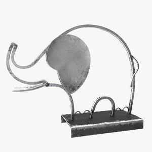 3D statue elephant