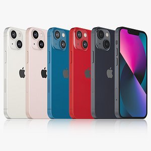 3D Apple iPhone 13 mini All colors