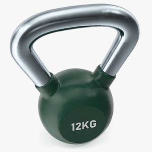 Vinyl Coated Cast Iron Kettlebell 12kg