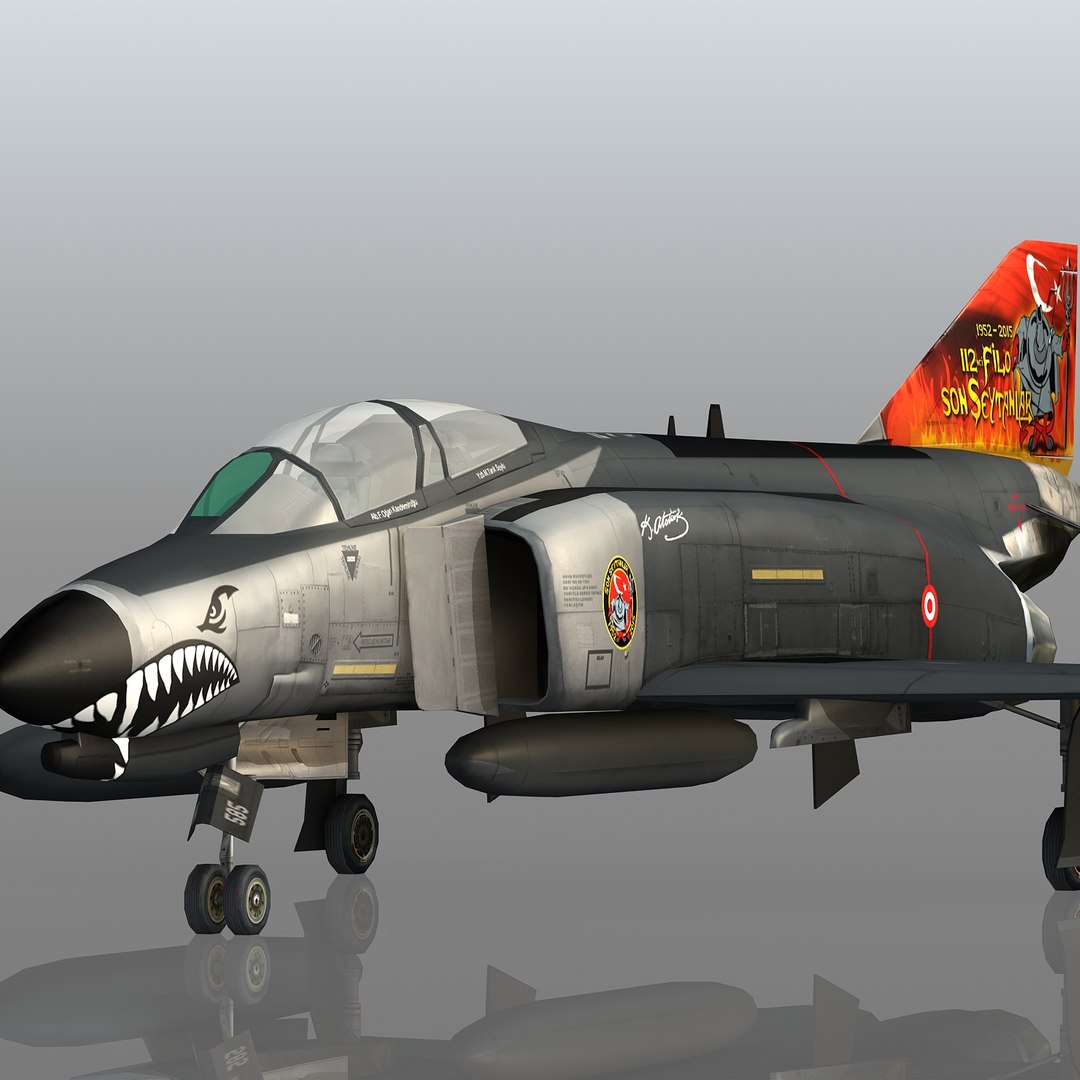 3D Turkish F-4e Terminator TurboSquid 1371219