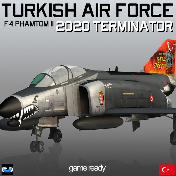 Türkischer F-4E 2020 Terminator 3D-Modell TurboSquid 1371219