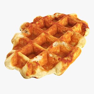 3D model Belgian waffle