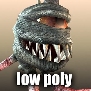 Low Poly Wicked Monster