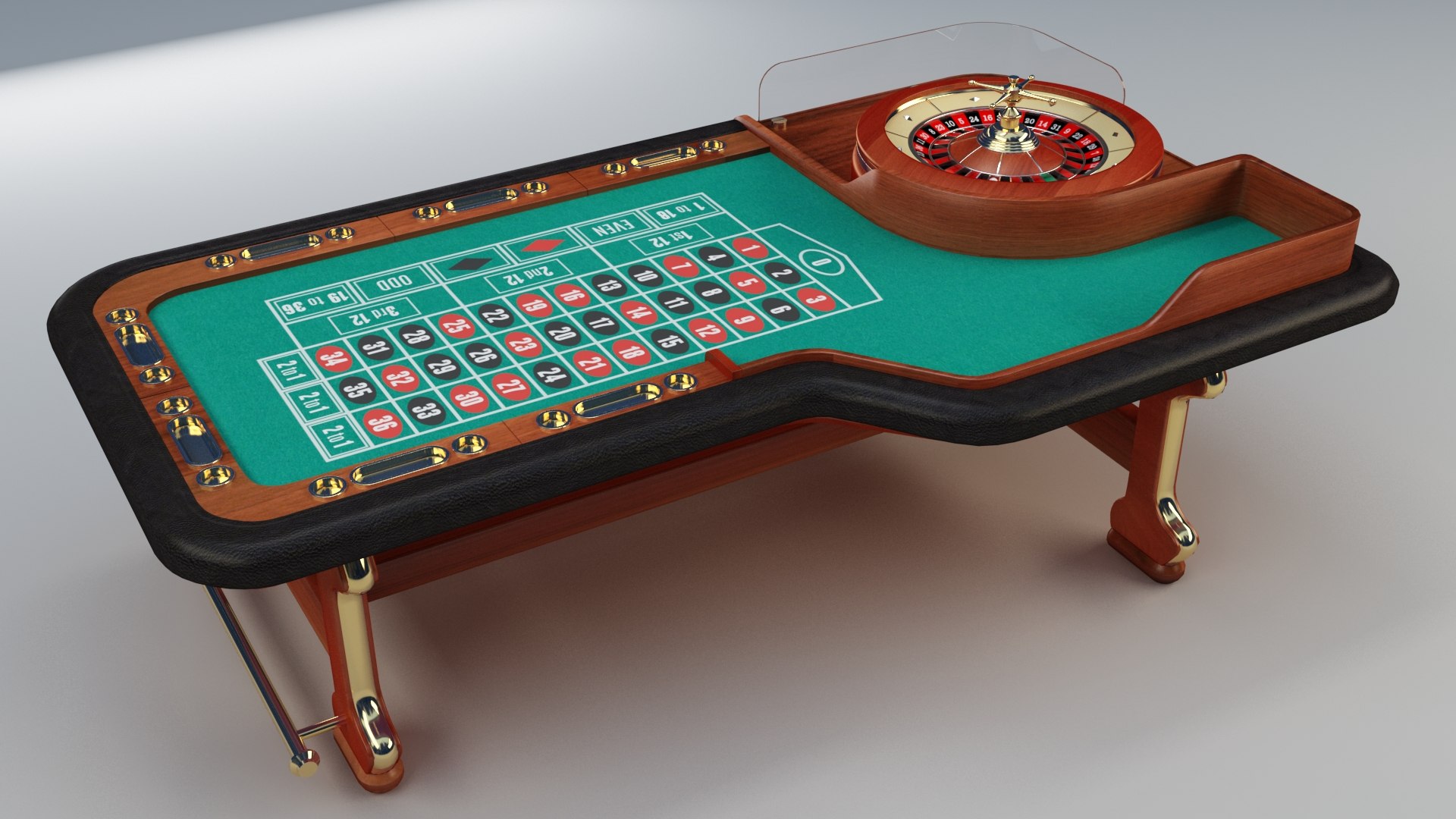 3D Roulette Table - TurboSquid 1515793