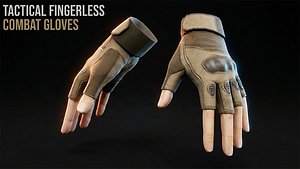 Tactical Fingerless Combat Gloves