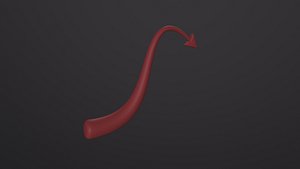 3D Devil Tail model