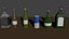 Botellas lowpoly